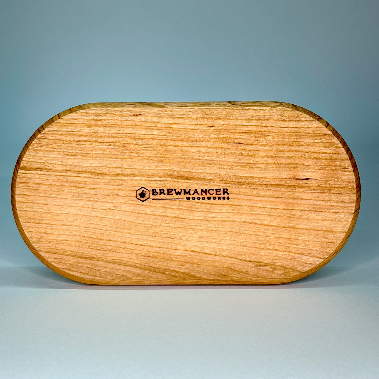 Handcrafted wooden serving tray made from solid hardwood - Brewmancer Branding
