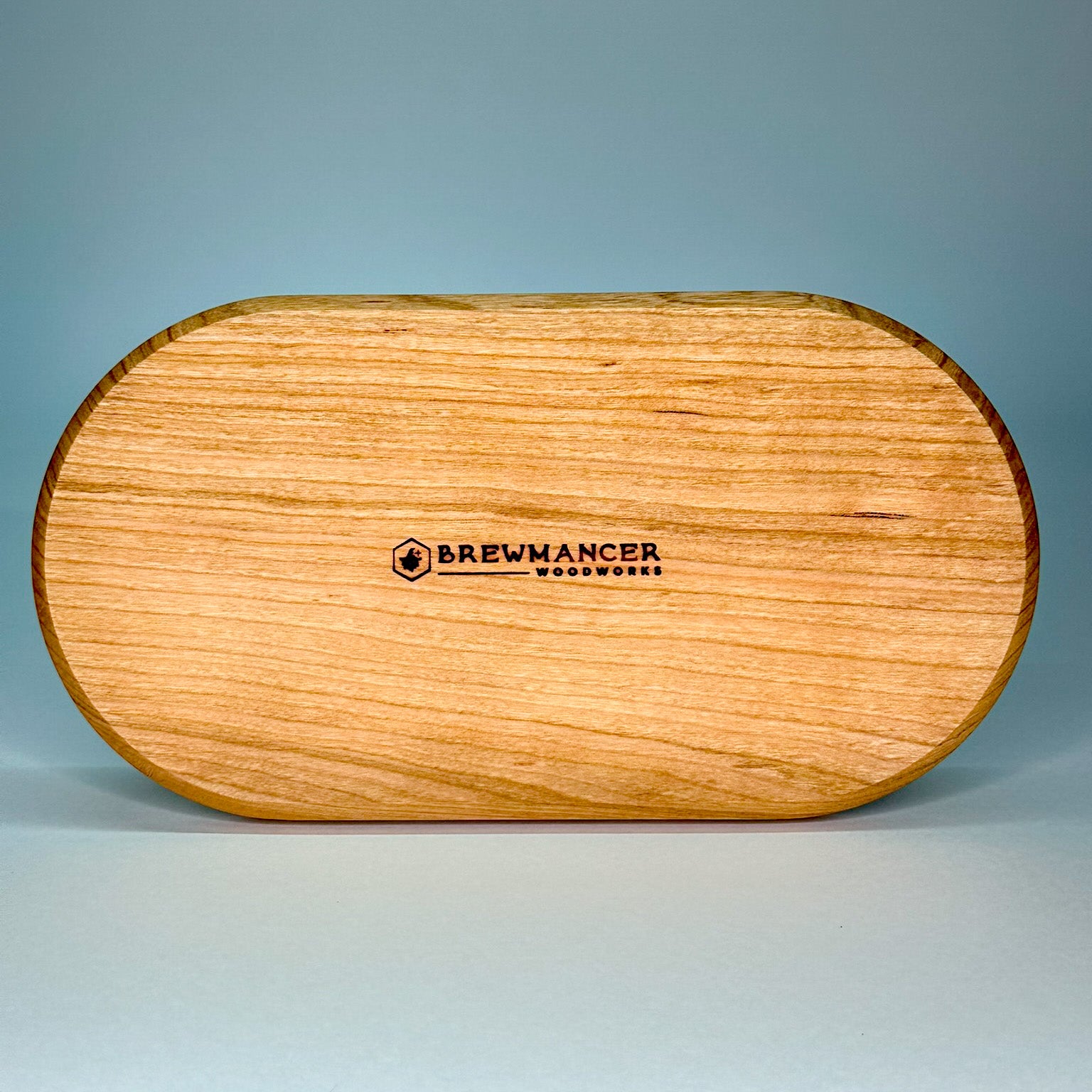 Handcrafted wooden serving tray made from solid hardwood - Brewmancer Branding