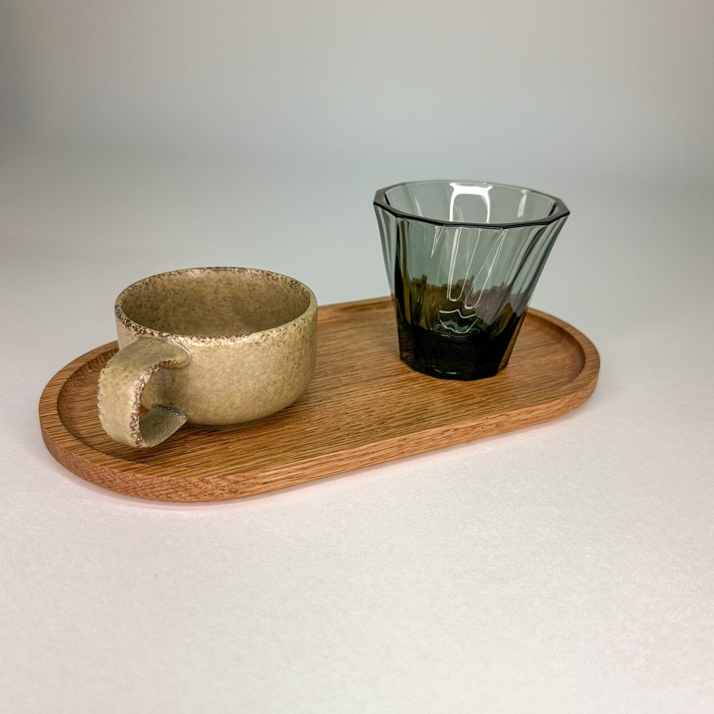 Handcrafted wooden serving tray made from solid hardwood small